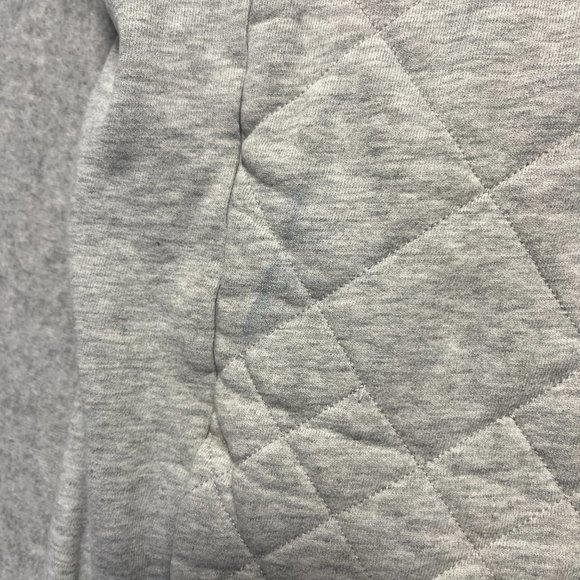 Lululemon Sweatshirt Womens 12 Gray Pullover 1/2 Zip Quilted Long Sleeve Active - Picture 5 of 10